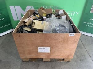 Large Crate Of Machinery, Truck & Vehicle Parts To Incl: Fuel Pumps, Starters, Engine Valves & Much More