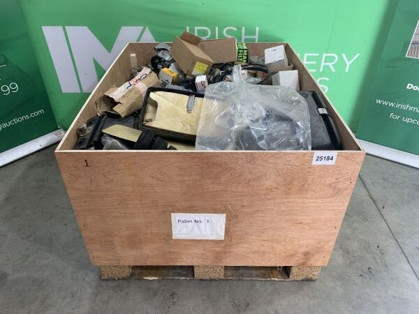 Large Crate Of Machinery, Truck & Vehicle Parts To Incl: Fuel Pumps, Starters, Engine Valves & Much More