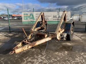 Single Axle Fast Tow Hydraulic Cable Drum Trailer