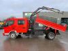 UNRESERVED 2009 Mitsubishi Canter 6C15GW Euro 4 Crew Cab Tipper & Crane - 2