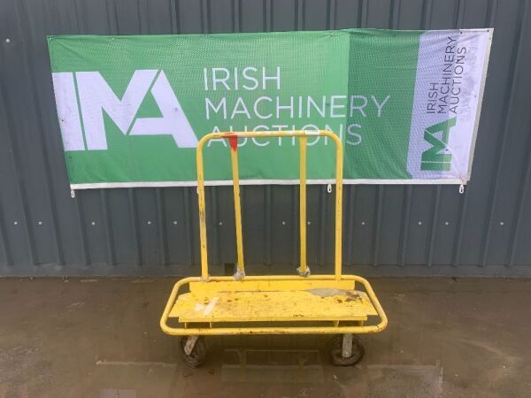 UNRESERVED Yellow Portable Panel Trolley