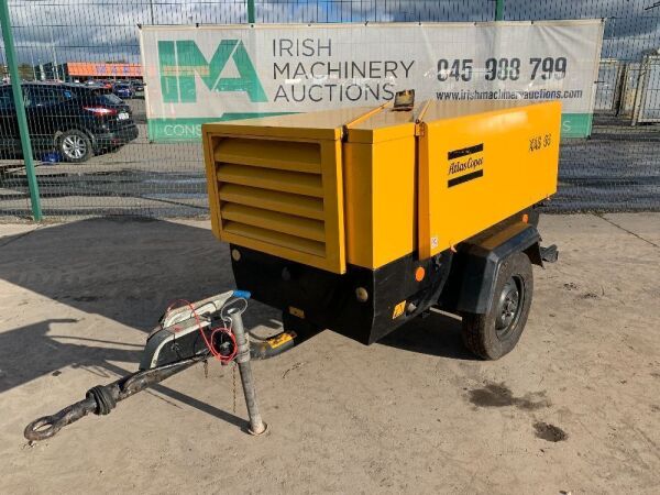 UNRESERVED 2001 Atlas Copco XAS66DD Fast Tow Diesel Air Compressor (2 Tool) (150CFM)