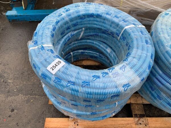 UNRESERVED 4 x 50M Rolls Of 3/4" Spiral Suction/Delivery Hoses