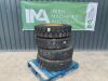 4 x Husky Solid Tyres & Rims 10.00 x 20.00