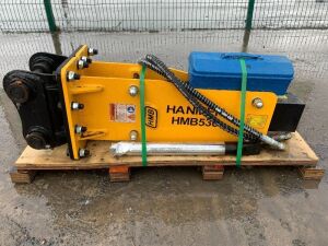 UNUSED Hanmen HMB530 Hydraulic Breaker To Suit 2T-4.5T (40mm Pins)