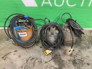 3 x Tsurumi 2" Submersible Pumps