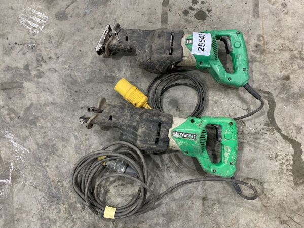 2 x Hitachi CR13V2 & Hiatchi CR13 Industrial Recipricating Saws