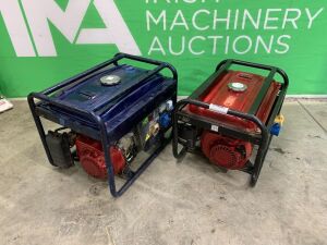 UNRESERVED Blue Petrol Generator & Red Petrol Generator