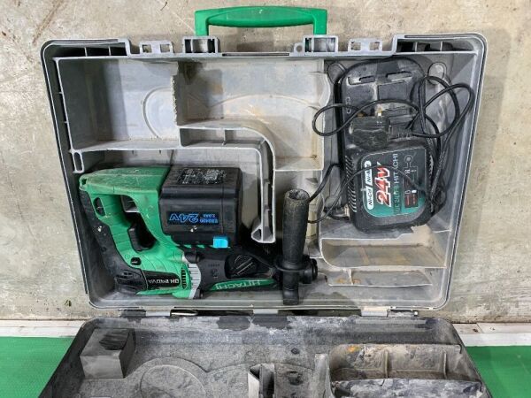 UNRESERVED Hitachi DH24DVA Cordless Rotary Hammer Drill