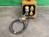 UNRESERVED Defender 110v 4 Way Splitter Base c/w Defender 110v V3 Upright Light - 2