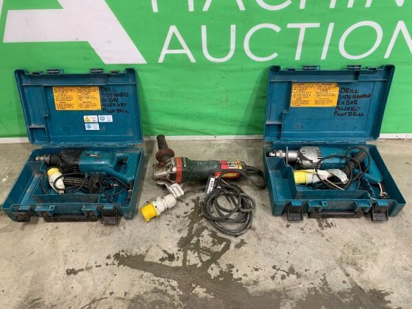 UNRESERVED 2 x Makita Drills & Metabo Angle Grinder