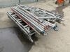 Compact Aluminium Scaffold Tower c/w Sides, Boards & Cross Bars - 5