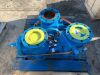 3 x NEW/UNUSED Blue 6 Inch Gas Gate Valves - 2