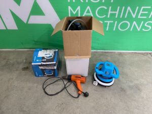 Toolzone 110V Polisher, Oil Extractor and Neilsen CT3098 2000W Heat Gun