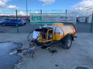 Honda Diesel Mobile Powerwasher & Bowser c/w New Lance and Battery