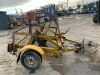 Single Axle Fast Tow Hydraulic Cable Reel Trailer - 7