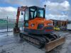 2017 Doosan DX85R-3 Zero Tail 8.6T Excavator c/w 3 x Geith Buckets - 10