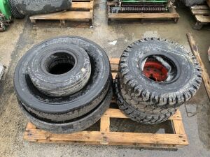 6 x Forklift Tyres