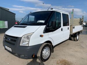 UNRESERVED 2012 Ford Transit T350 100 LDC RWD Dropside c/w Tail Lift