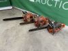 3x Husquvarna Petrol Chainsaws for Parts or Repair - 2