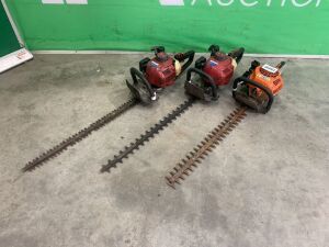 UNRESERVED 2 x Kawasaki TH23 & 2008 Stihl HS45 Petrol Hedge Trimmers