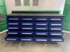 UNRESERVED/UNUSED Steelman 20 Drawer 7ft Workbench - 2