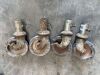 UNRESERVED 4 x Sacffolding Wheels