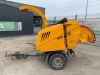 UNRESERVED Jensen A540 Fast Tow Single Axle Diesel Turn Table Wood Chipper - 2