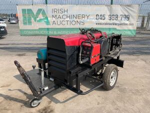 UNRESERVED Lincoln Ranger 305D Single Axle Fast Tow Diesel Welder Generator