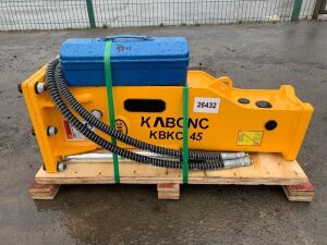 UNUSED Kabonc KBKC45 Hydraulic Breaker To Suit 1.5T-2.5T c/w Chisel & Hoses