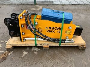 UNUSED Kabonc KBKC45 Hydraulic Breaker To Suit 1.5T-2.5T c/w Chisel & Hoses
