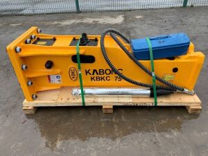UNUSED 2021 Kabonc KBKC75 Hydraulic Breaker To Suit 8T-12T c/w Chisel & Hoses