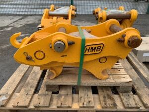 UNUSED HMB Hydraulic Quick Hitch To Suit 4T-6T Excavator (45mm Pins)