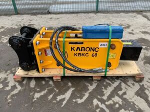 UNUSED Kabonc KBKC68 Hydraulic Breaker To Suit 5T-7T Excavator (45mm Pins)