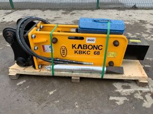 UNUSED Kabonc KBKC68 Hudraulic Breaker To Suit 5T-7T Excavator (45mm Pins)