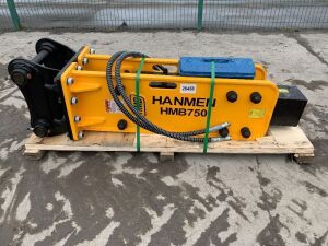 UNUSED Hanmen HMB750 Hydraulic Breaker To Suit 8T-12T (50mm Pins)