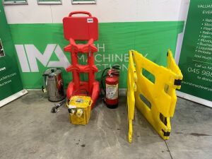 5KVA Transformer, Yellow Barriers, 2 x Fire Extinguishers and Burco Boiler