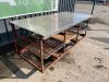 Work Bench with Shelves and Castors - 3