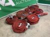 UNRESERVED 7x Red Fire Hoses - 2