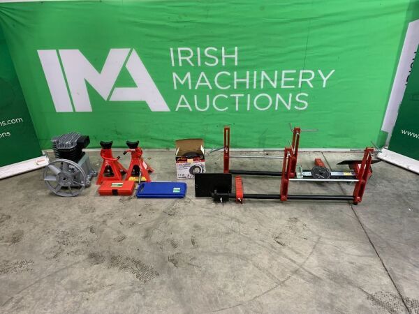 Axle Stands, Compressor Motor, Alignment Tool,Car Compressor & More