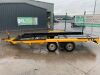 UNRESERVED Brian James 14FT Twin Axle Car Transporter c/w Ramps - 2