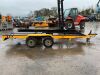 UNRESERVED Brian James 14FT Twin Axle Car Transporter c/w Ramps - 6