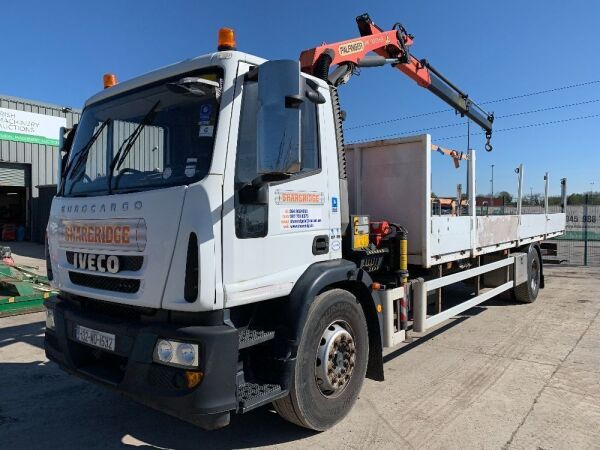 2013 Iveco Eurocargo180E25 Dropside c/w 2012 Palfinger PK9001-EH Extendable Crane