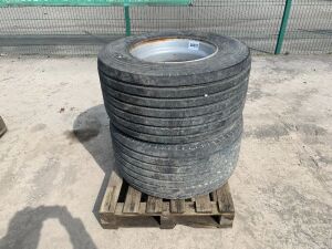 2 x Barkley 445/45/19.5 Tyres & Rims