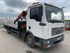 2005 MAN 12.180 Flatbed c/w 2005 Palfinger PKG12001 Extendable Crane - 7