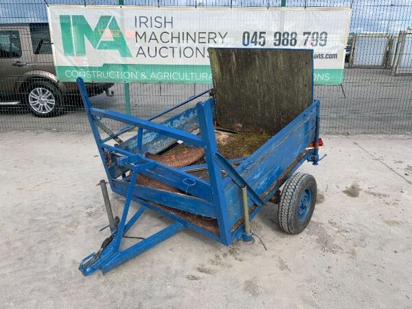 Single Axle Wooden Car Trailer