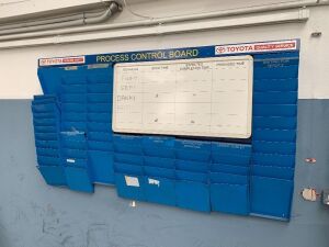 UNRESERVED 2 x Wall Mounted Daily Notice Works Schedule Board