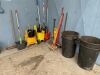 UNRESERVED Selection of Mop Buckets, Plastic Refuge Bins, Brushes and more - 2