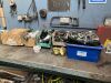 UNRESERVED Work Bench c/w Vice and Metabo Mounted Bench Grinder - 5