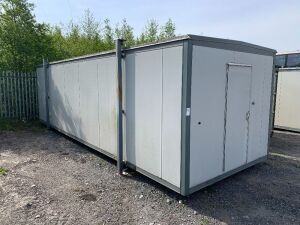 30FT x 10FT Office SIte Cabin c/w Jack Legs